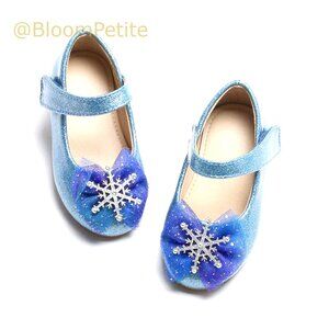 Girls' Mary Jane Ballet Flats with Hook & Loop Closure